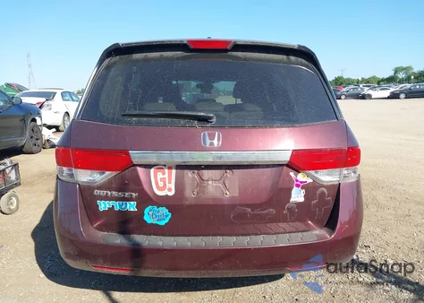 2014 Honda Odyssey Exl from USA, damaged, VIN 5FNRL5H65EB110880